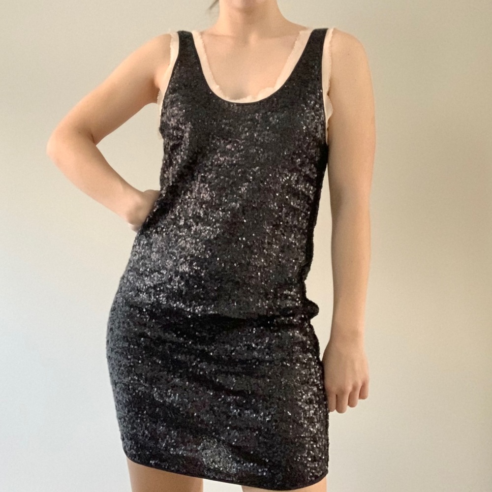 Aritzia Wilfred Silk Sequin Dress 🌌